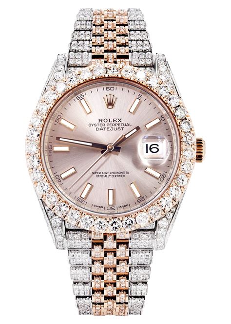 rolex diamond rose gold